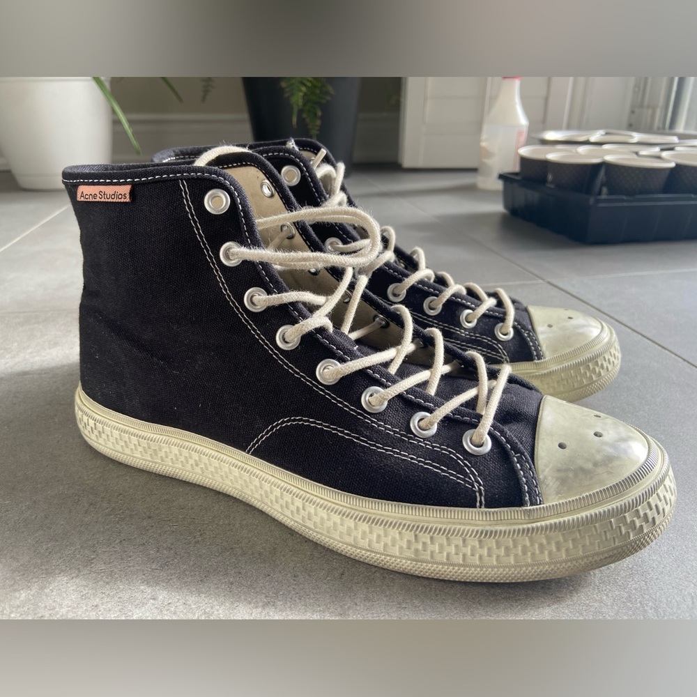 Acne Studios Black Canvas Sneaker